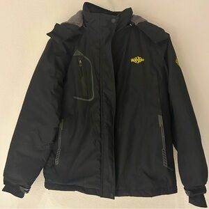 Wantdo Women's Mountain Waterproof Ski Jacket Windproof Rain Jacket Hooded Coat